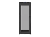 Lanberg Szafa instalacyjna RACK stojąca 19 27U 800X1000 czarna LCD (FLAT PACK)