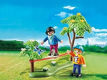 Playmobil Zestaw z figurką Summer Fun 6839 Slackline: młodzi akrobaci (jajko-skarbonka)