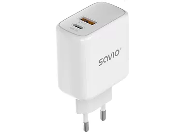 SAVIO LA-06 Ładowarka sieciowa 30W Quick Charge, Power Delivery 3.0
