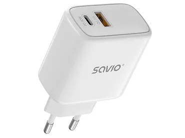 SAVIO LA-06 Ładowarka sieciowa 30W Quick Charge, Power Delivery 3.0
