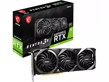 Karta graficzna MSI GeForce RTX 3060 Ti Ventus 3X 8GB OC LHR