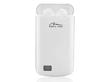 Słuchawki bezprzewodowe z Powerbankiem Media-Tech R-PHONES POWER MT3598 Białe