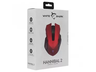 Mysz gamingowa WhiteShark HANNIBAL-2 czerwona