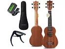 Drewniane sopranowe ukulele Mozos UKU-SET-GECKO