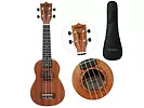 Drewniane sopranowe ukulele Mozos UKU-SET-GECKO