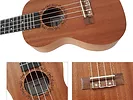 Drewniane sopranowe ukulele Mozos UKU-SET-GECKO