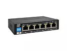 Switch PoE niezarządzalny 6-portowy, Gigabitowy - BCS Basic