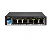 Switch PoE niezarządzalny 6-portowy, Gigabitowy - BCS Basic