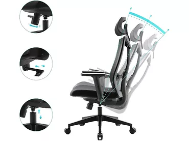 Fotel ergonomiczny biurowy Mozos ERGO-F