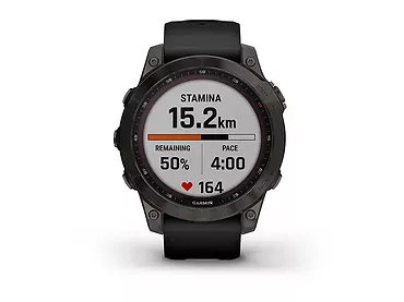 Garmin Fenix 7 Sapphire Solar Tytanowo-szary