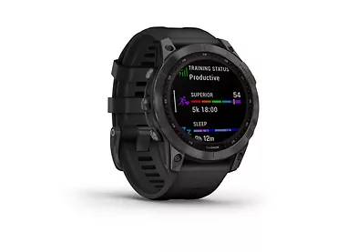Garmin Fenix 7 Sapphire Solar Tytanowo-szary