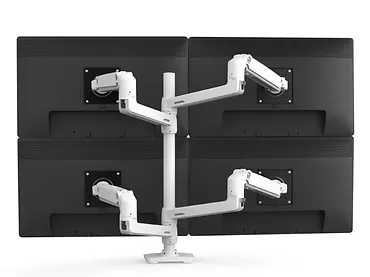 Ergotron LX Dual Stacking Arm uchwyt biurkowy na dwa monitory z wysokim punktem montazowym (biały)