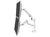 Ergotron LX Dual Stacking Arm uchwyt biurkowy na dwa monitory z wysokim punktem montazowym (biały)