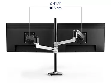 Ergotron LX Dual Stacking Arm uchwyt biurkowy na dwa monitory z wysokim punktem montazowym