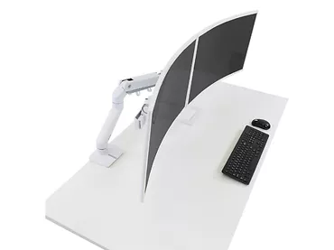 Ergotron HX Desk Dual Monitor Arm uchwyt biurkowy na dwa monitory (biały)