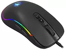 Mysz gamingowa Sades Revolver RGB czarno-niebieska