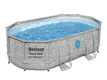 Basen stelażowy Bestway 488x305x107 11w1 rattan 56946