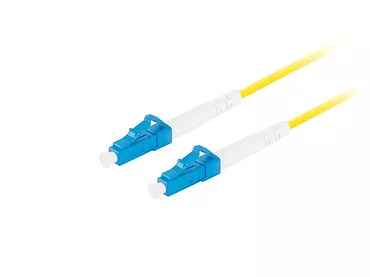 Lanberg Patchcord światłowodowy Sm Lc/Upc-Lc/Upc Simplex 3.0Mm 2M żółty