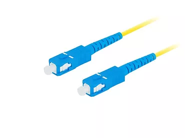 Lanberg Patchcord światłowodowy Sm Sc/Upc-Sc/Upc Simplex 3.0Mm 2M żółty