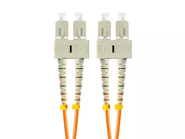 Lanberg Patchcord światłowodowy Mm Sc/Upc-Sc/Upc Duplex 3.0mm 2m pomarańczowy