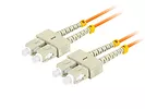 Lanberg Patchcord światłowodowy Mm Sc/Upc-Sc/Upc Duplex 3.0mm 2m pomarańczowy