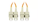 Lanberg Patchcord światłowodowy Mm Sc/Upc-Sc/Upc Duplex 3.0mm 2m pomarańczowy