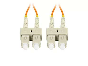 Lanberg Patchcord światłowodowy Mm Sc/Upc-Sc/Upc Duplex 3.0mm 2m pomarańczowy