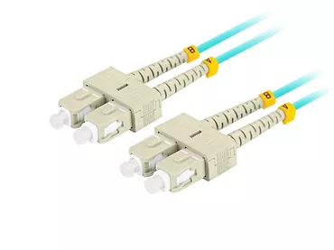 Lanberg Patchcord światłowodowy Mm Sc/Upc-Sc/Upc Duplex 3.0mm 3m Aqua