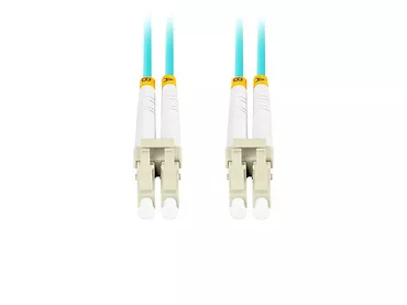 Lanberg Patchcord światłowodowy Mm Lc/Upc-Lc/Upc Duplex 3.0mm 3m Aqua