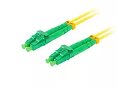 Lanberg Patchcord światłowodowy Sm Lc/Apc-Lc/Apc Duplex 3.0Mm 3M żółty