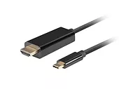 Lanberg Kabel USB-C(M)-> HDMI(M)1M 4K 60HZ czarny