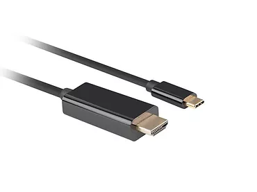 Lanberg Kabel USB-C(M)-> HDMI(M)1M 4K 60HZ czarny