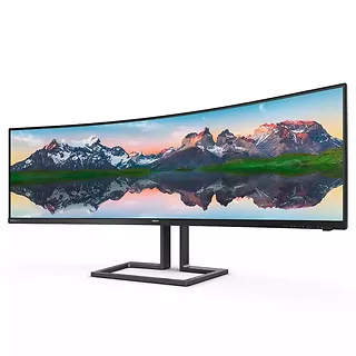Philips Monitor 48.8 cali 498P9Z Curved VA HDMIx3 DP
