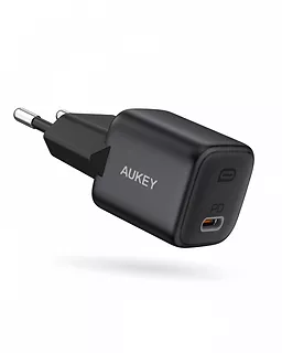 AUKEY PA-B1 Black Omnia Mini Ładowarka sieciowa 1xUSB-C Power Delivery 20W 3A