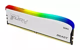 Kingston Pamięć DDR4 Fury Beast RGB 16GB(1*16GB)/3200 CL16 biała