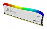 Kingston Pamięć DDR4 Fury Beast RGB 16GB(1*16GB)/3200 CL16 biała
