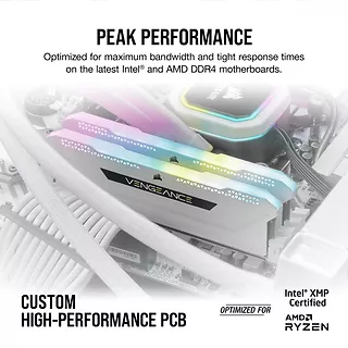 Corsair Pamięć DDR4 Vengeance RGB PRO SL 16GB/3200(2*8GB) biały