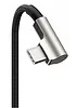 AUKEY CB-CMD37 Black OEM nylonowy kabel USB C - USB C | 1m | wtyki 90 stopni | 3A | 60W PD | 20V
