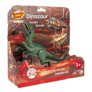 Smily Play Dinozaur światło, dźwięk, Raptor zielony