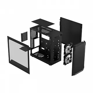 Fractal Design Obudowa Focus 2 RGB Czarna TG Clear Tint