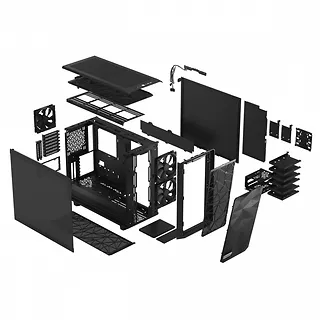 Fractal Design Obudowa Meshify 2 Mini Czarna TG Dark Tint