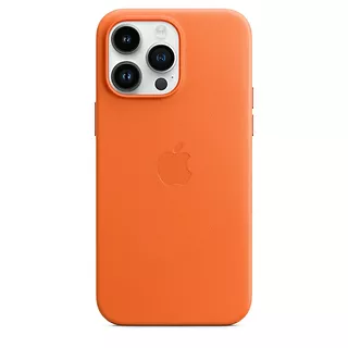 Apple Etui skórzane z MagSafe do iPhone 14 Pro Max - pomarańczowy