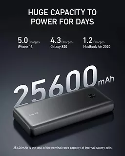 Anker PowerBank III Elite 87W 25600 mAh czarny bez zasilacza