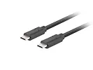 Lanberg Kabel USB-C M/M 3.1 gen 2 0.5M 10GB/S PD100W czarny