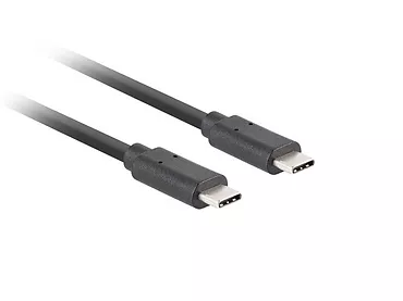 Lanberg Kabel USB-C M/M 3.1 gen 2 0.5M 10GB/S PD100W czarny