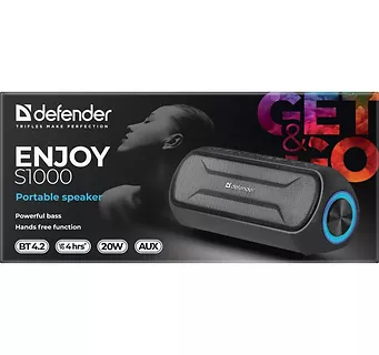 Defender Głośnik Bluetooth ENJOY S1000 czarny LED