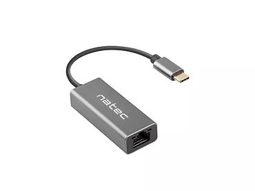 Natec Karta sieciowa Cricket USB-C 3.1 - RJ-45 1Gb na kablu