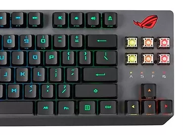 Asus Klawiatura Strix Scope RX TKL Wireless Deluxe USB 2.0, RF 2.4GHz, Bluetooth 5.2, AuraSync