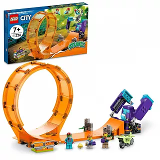 LEGO Klocki City 60338 Kaskaderska pętla i szympans demolka