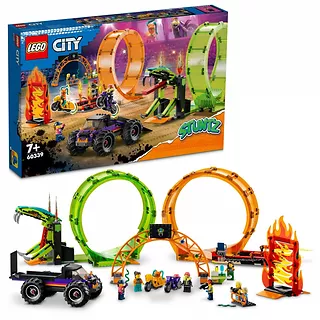 LEGO Klocki City 60339Kaskaderska arena z dwoma pętlami